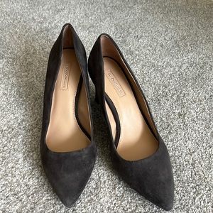 Dark grey suede heels. Never worn. Perfect condition. Beautiful!